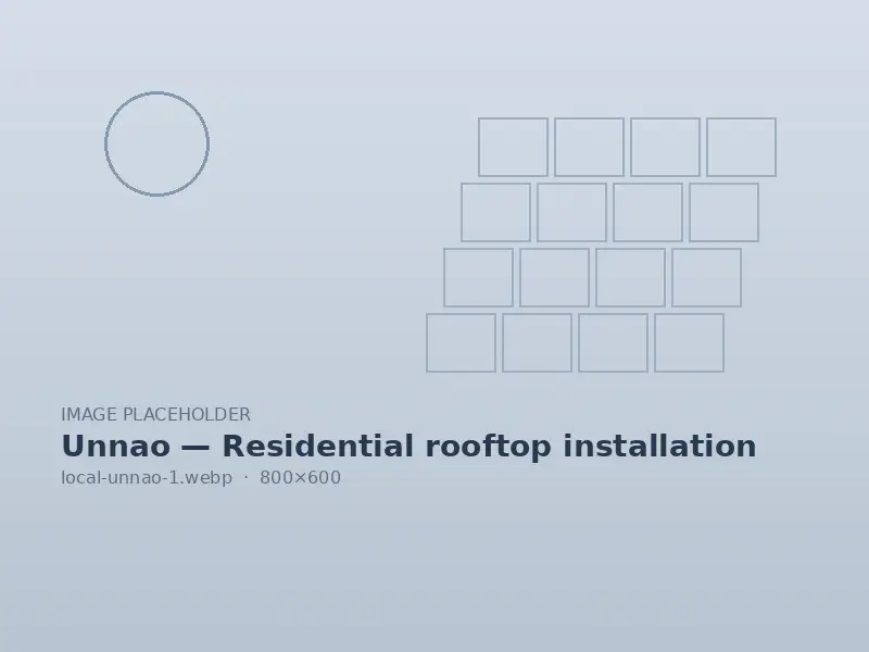 Residential rooftop installation in Unnao